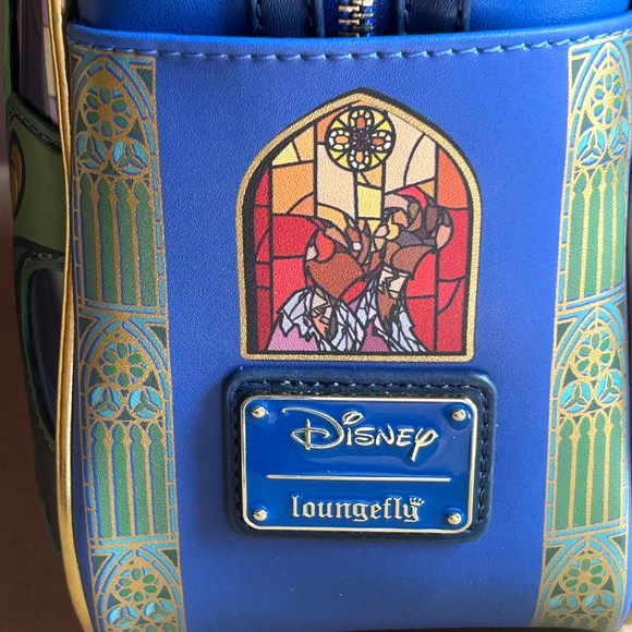 Loungefly Beauty and the Beast Enchantress Stained Glass Mini Backpack D23 Belle main image 5